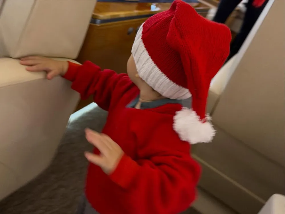 Justin Bieber Posts Rare Photos of Son Jack 16 Months Dressed as Santa on Private Jet