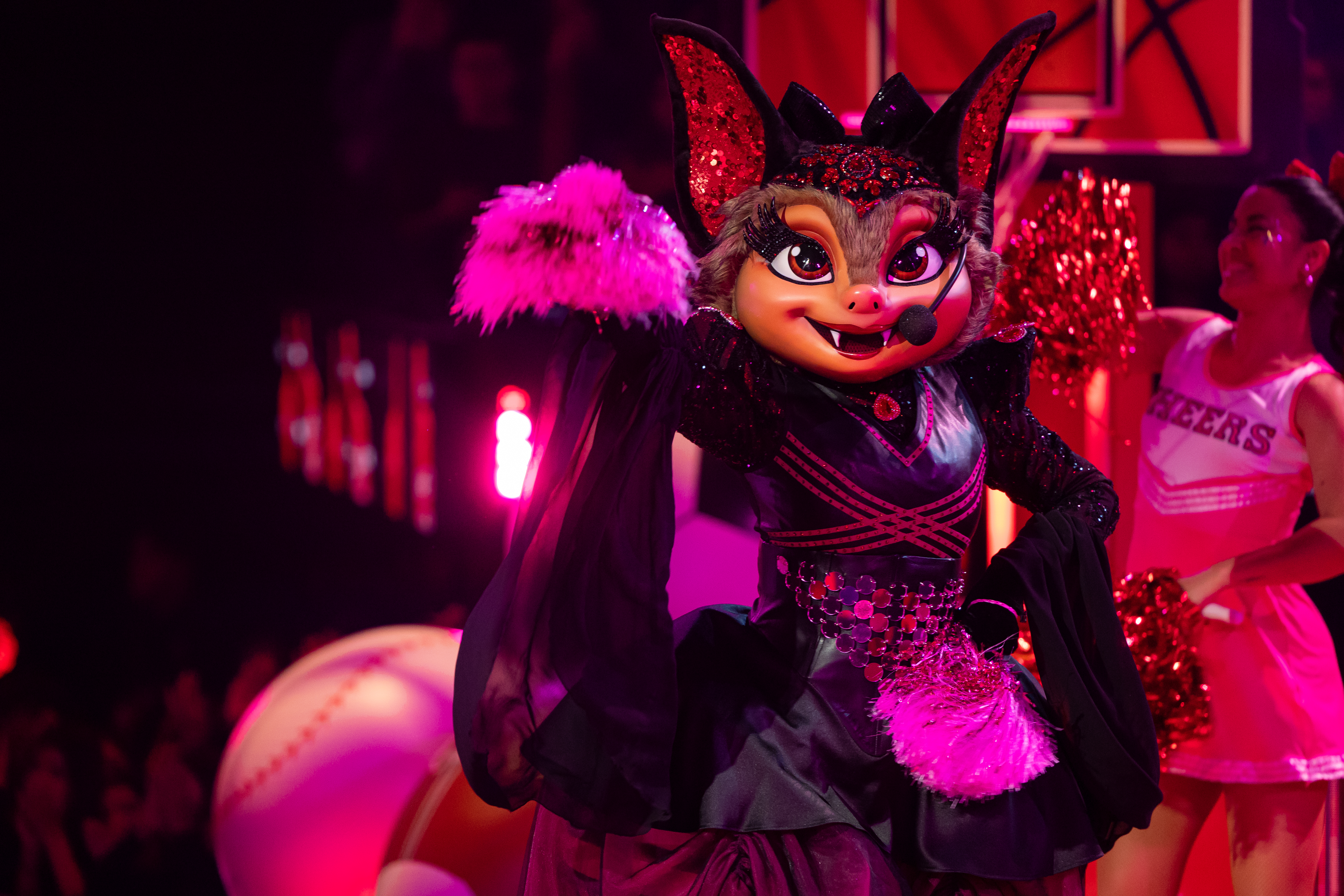 Abril Abdamari Garza como 'Nocturna' en 'Quién es la Máscara'.