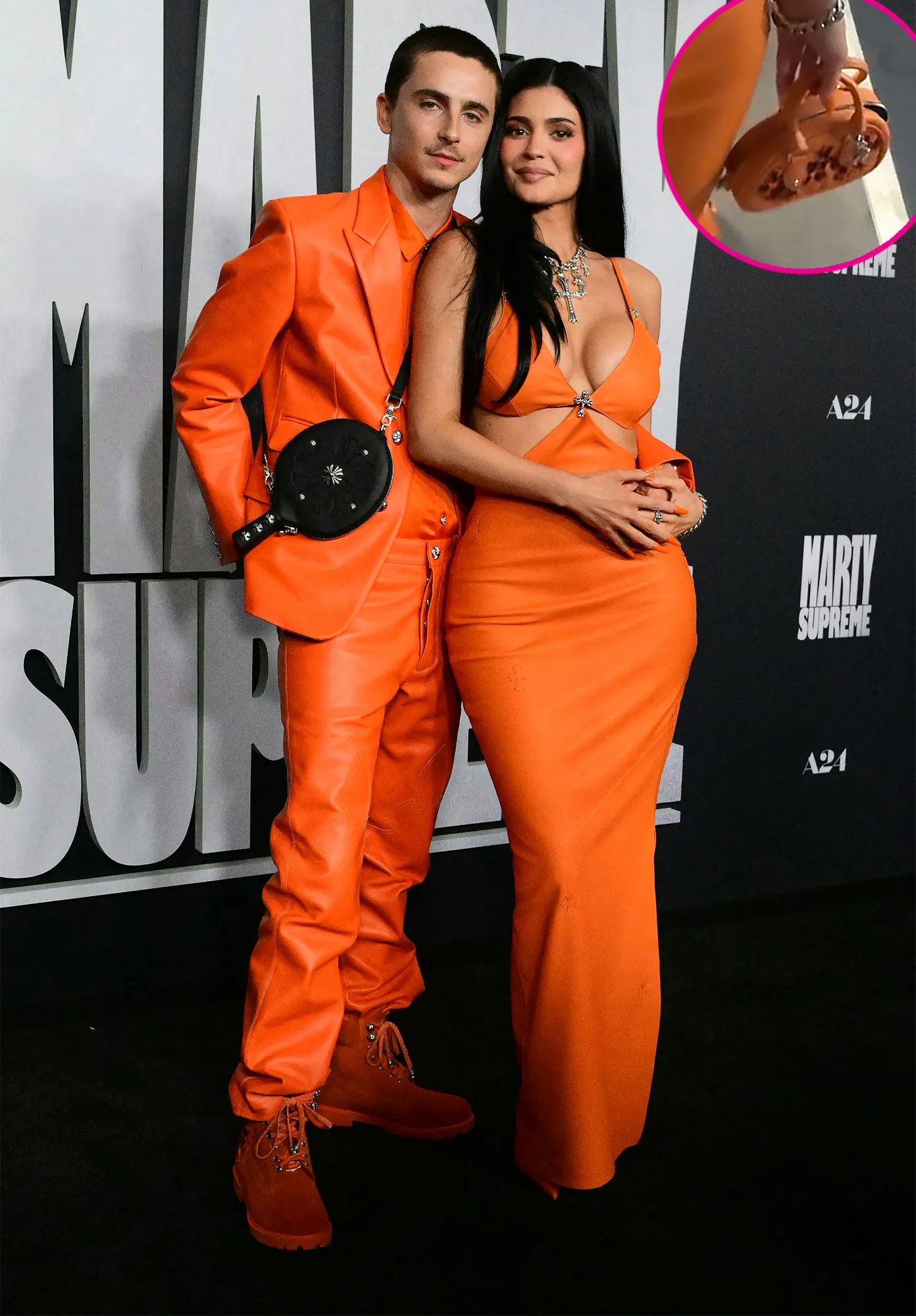 Promo Kylie Jenner and Timothee Chalamet Show Off Their Coordinating Accessories After Matching on Red Carpet