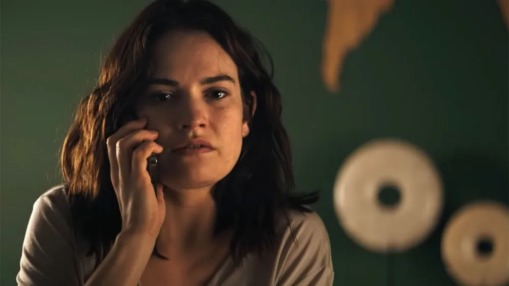 Lily James in Relay