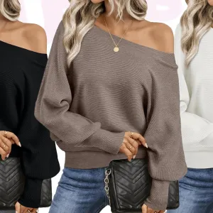 RichMomOffShoulderSweater