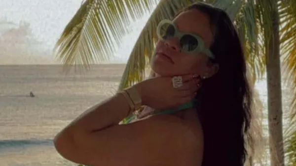 Rihanna Shares Unseen Baby Bump Bikini Pic While Pregnant With Rocki