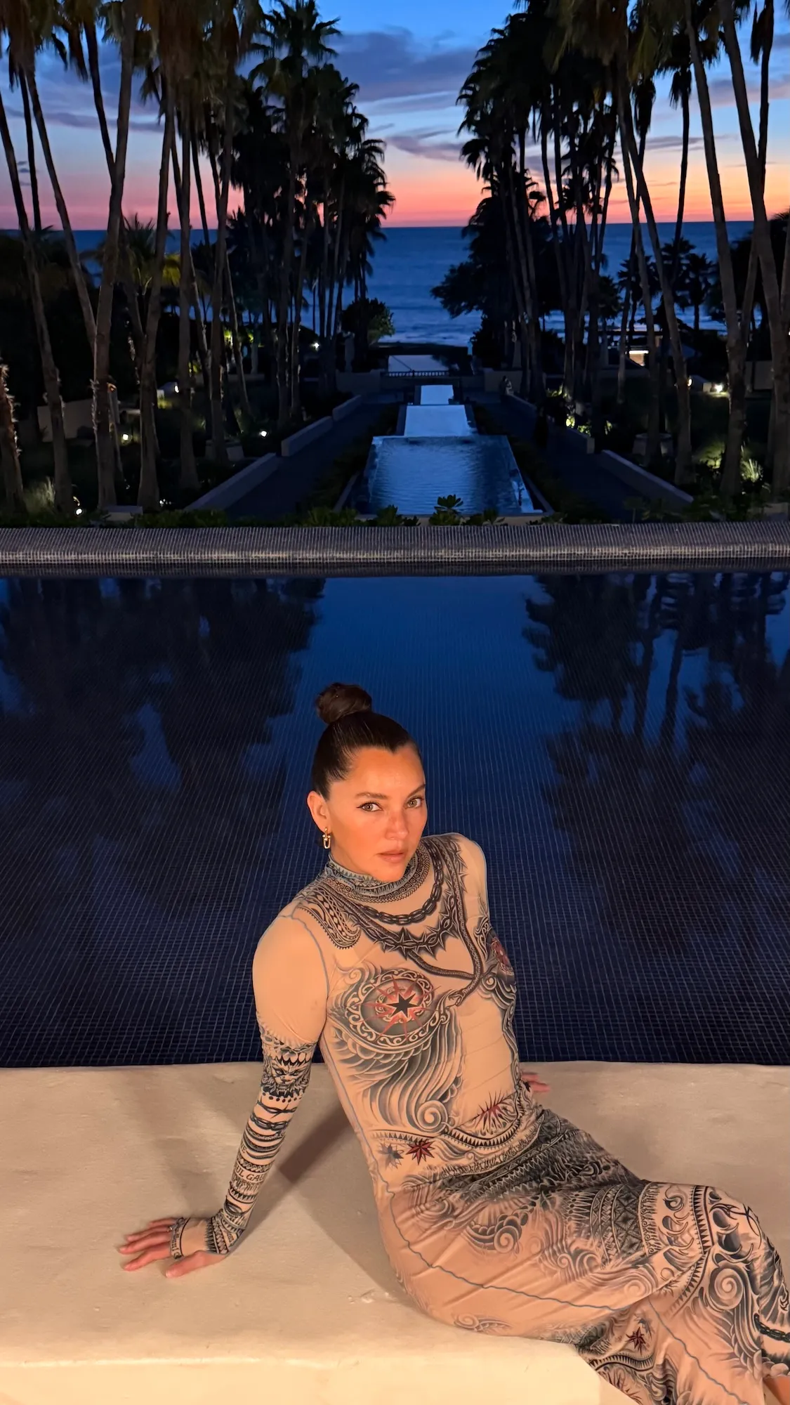 Sara Maldonado en un vestido de Jean Paul Gaultier