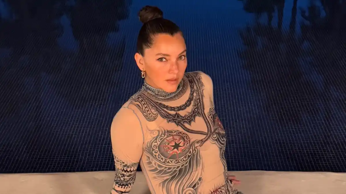Sara Maldonado en un vestido de Jean Paul Gaultier
