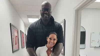 Shaquille ONeal and Monique Martin