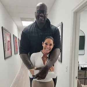 Shaquille ONeal and Monique Martin