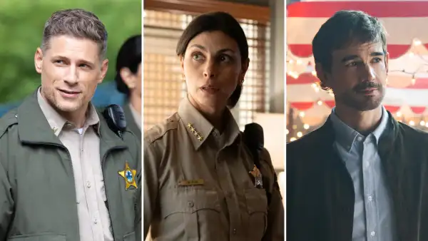 Sheriff Country EP Addresses Chances of Mickey and Boone Romance After Travis Gets Shot in Midseason Finale Matt Lauria Morena Baccarin Christopher Gorham