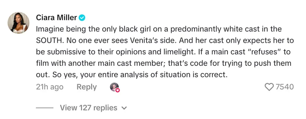 Summer House s Ciara Miller Defends Southern Charm s Venita Aspen After Craig Drama Season 11 Backlash