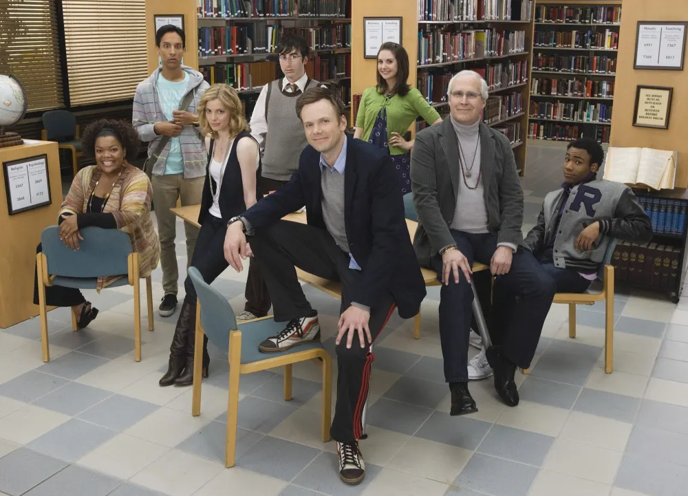 TCDCOMM_EC014 why did chevy chase leave community yvette nicole brown danny pudi john oliver alison brie gillian jacobs joel mchale donald glover