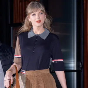 NEW YORK, NY - NOVEMBER 7: Taylor Swift is seen on November 7, 2025 in New York City. (Photo by XNY/Star Max/GC Images)