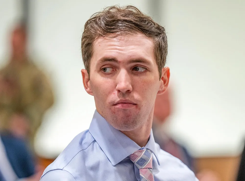 Tyler Robinson accused of fatally shooting Charlie Kirk appears during a hearing in Fourth District Court GettyImages 2250705889