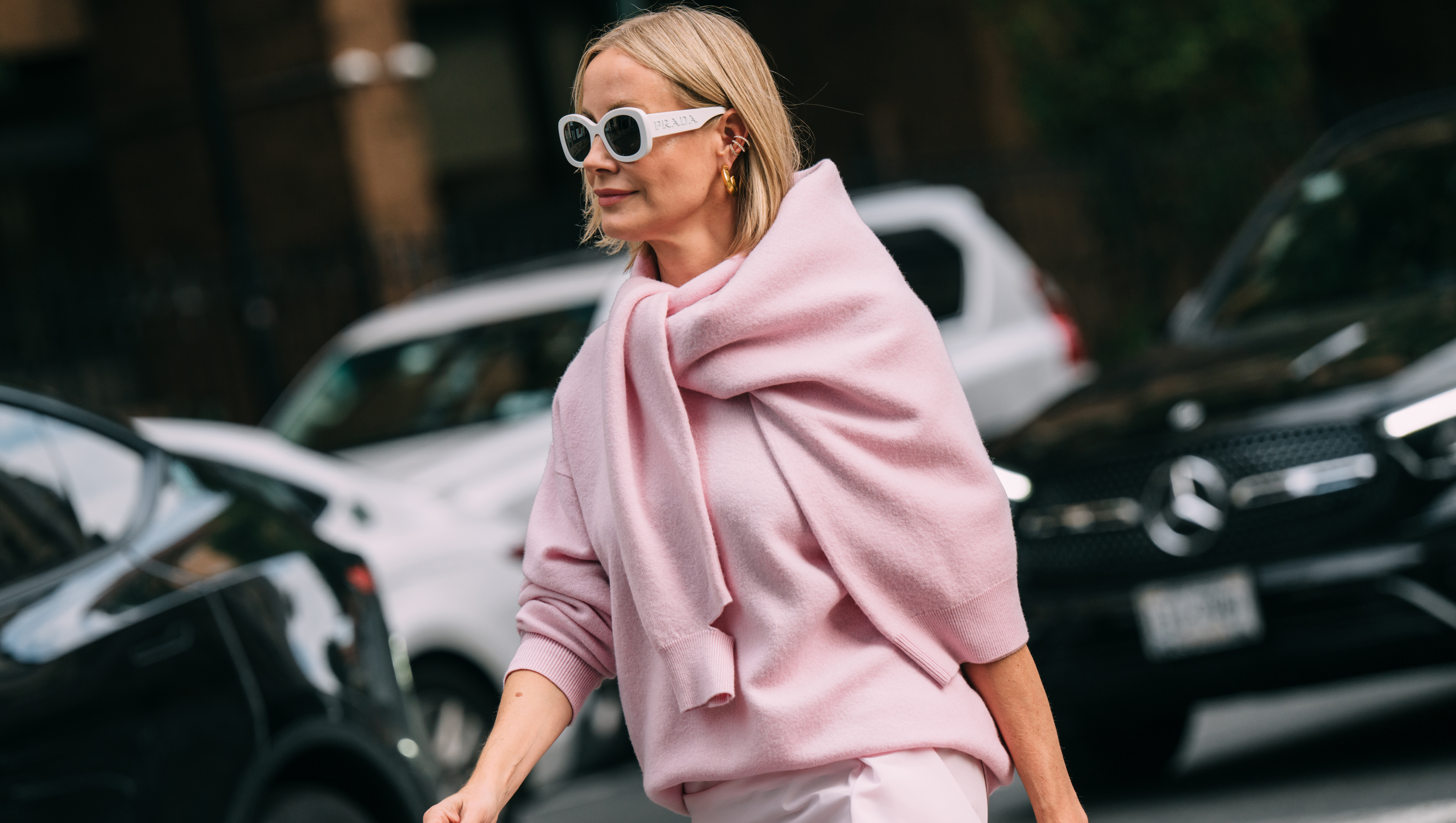 Street Style during New York RTW Spring Fashion Week 2026 on September 13, 2025 in New York, New York. (Photo by Jason Jean/WWD via Getty Images)