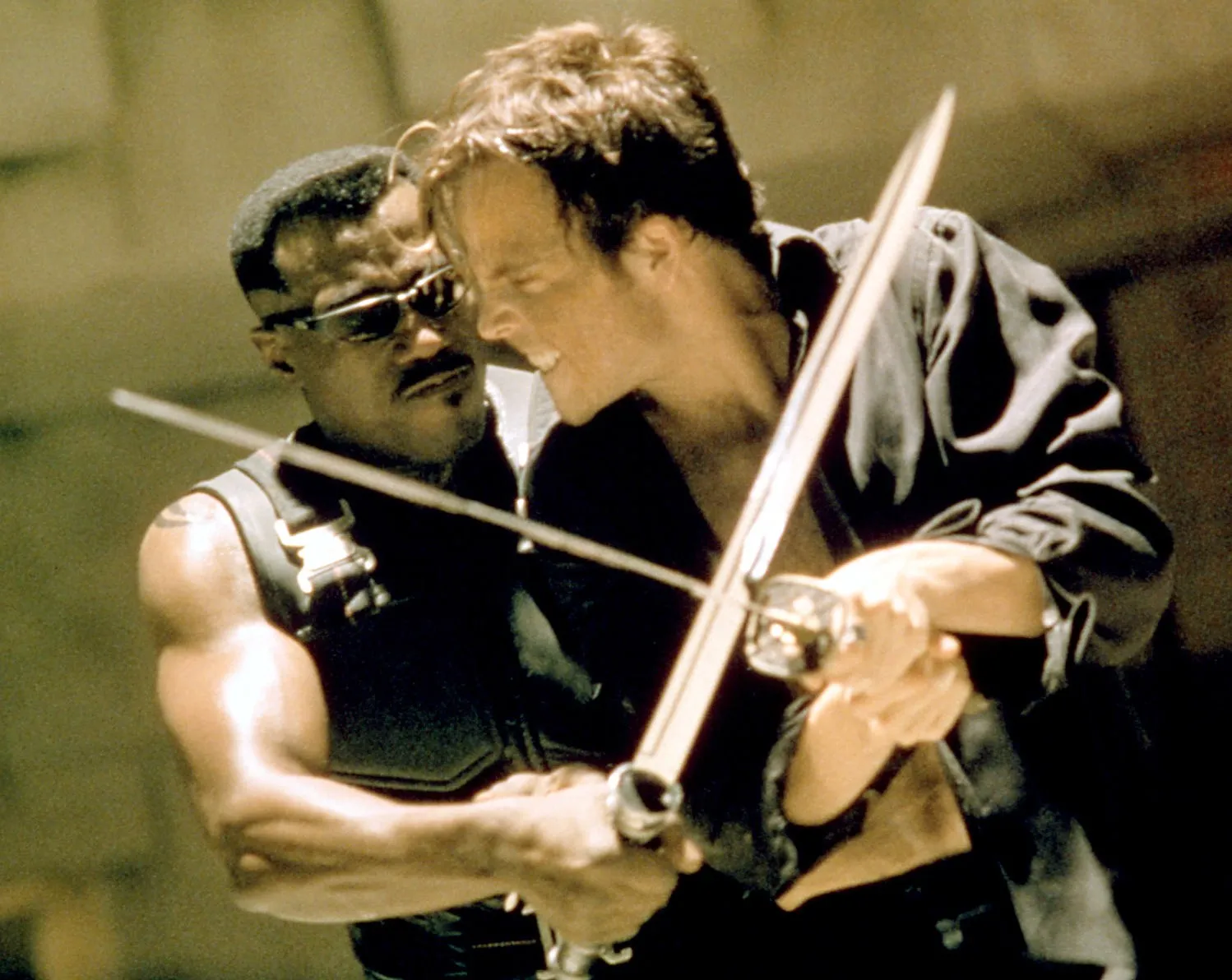 Wesley Snipes and Stephen Dorff in Blade