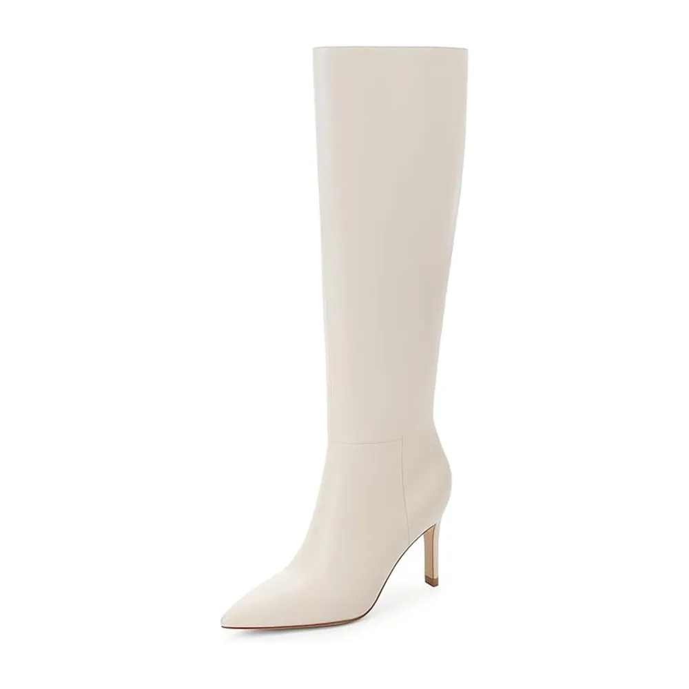 Easyfox Pointed Toe Knee High Boots 