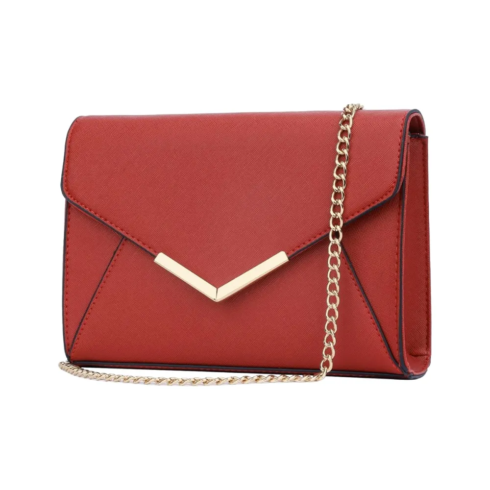 Kkxiu Faux Leather Envelope Clutch Purse