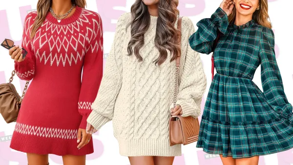 Red, Cream and Green Amazon Dresses