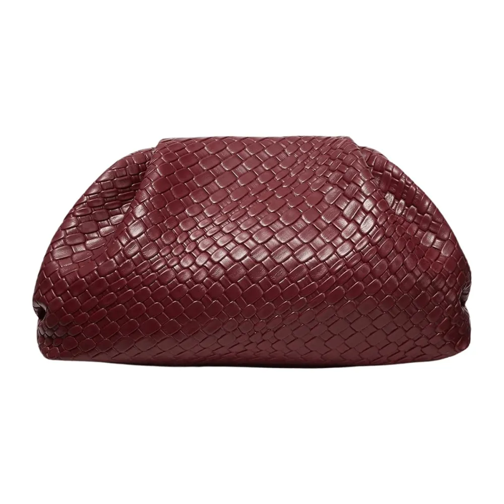 Qwinee Woven Evening Dumpling Clutch