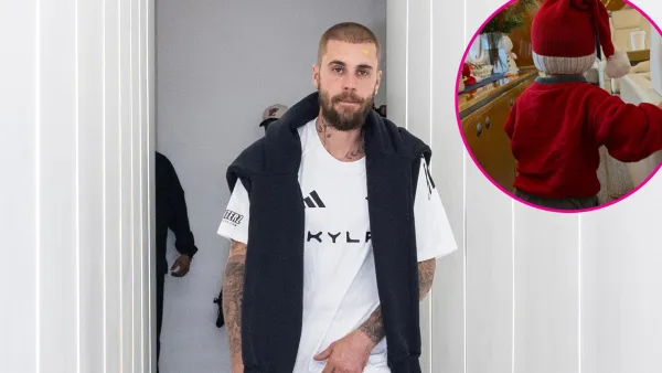 Justin Bieber Posts Rare Photos of Son Jack 16 Months Dressed as Santa on Private Jet