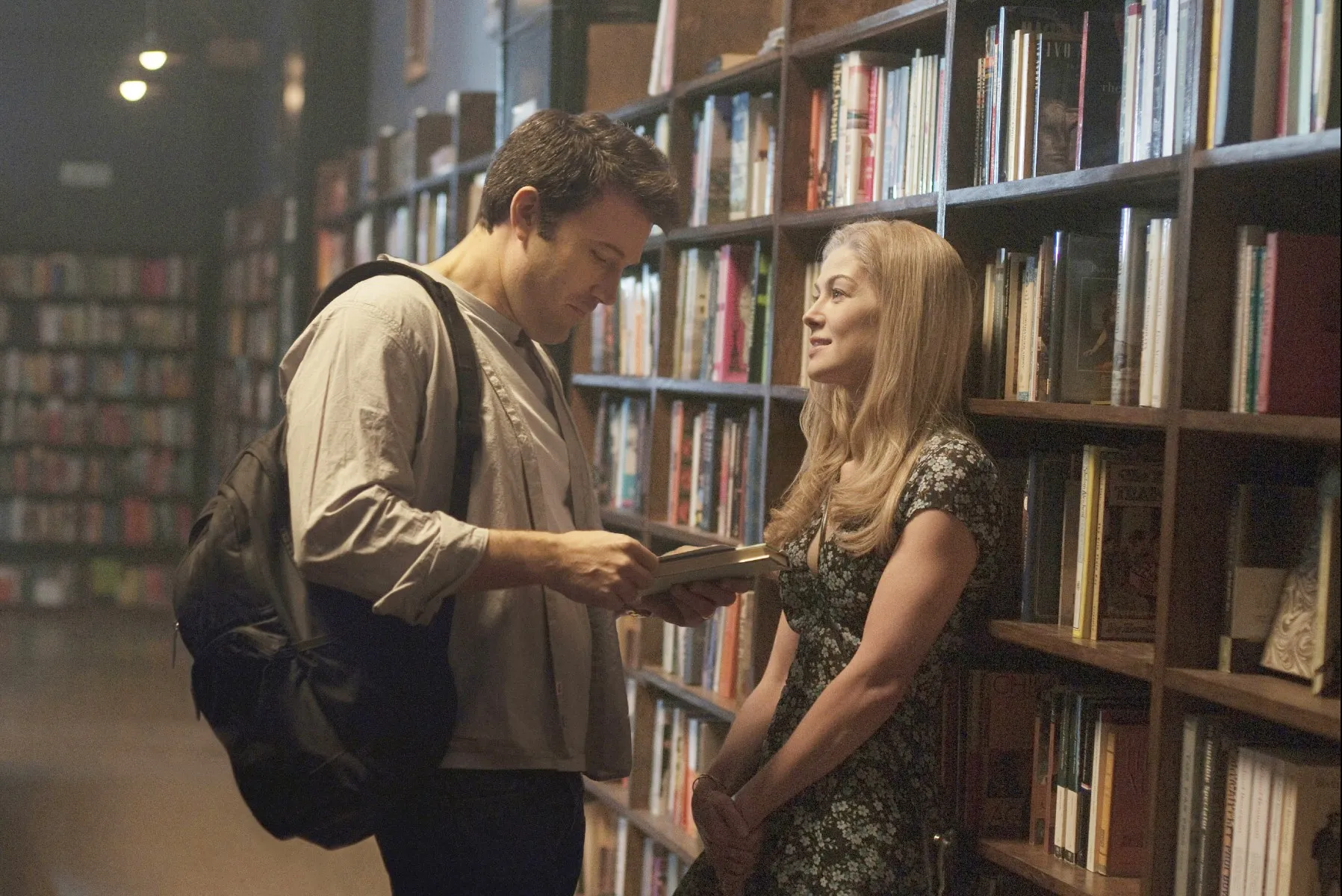 Ben Affleck and Rosamund Pike in Gone Girl