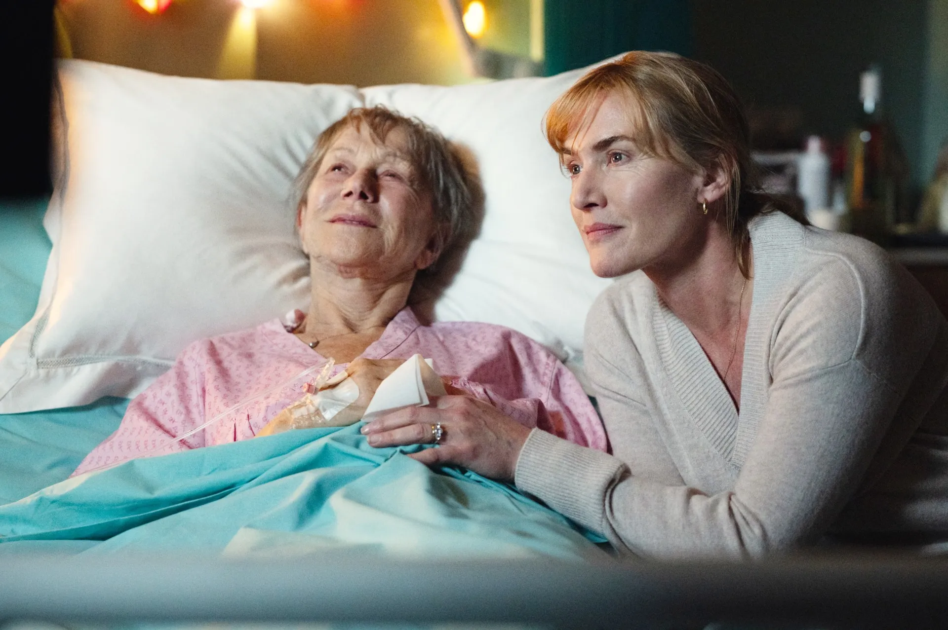 Helen Mirren and Kate Winslet in Goodbye June