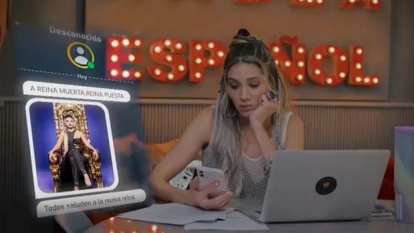 Mariana Gómez es Irma Serna 'El huracán Irma', en 'La Reina del Flow'.