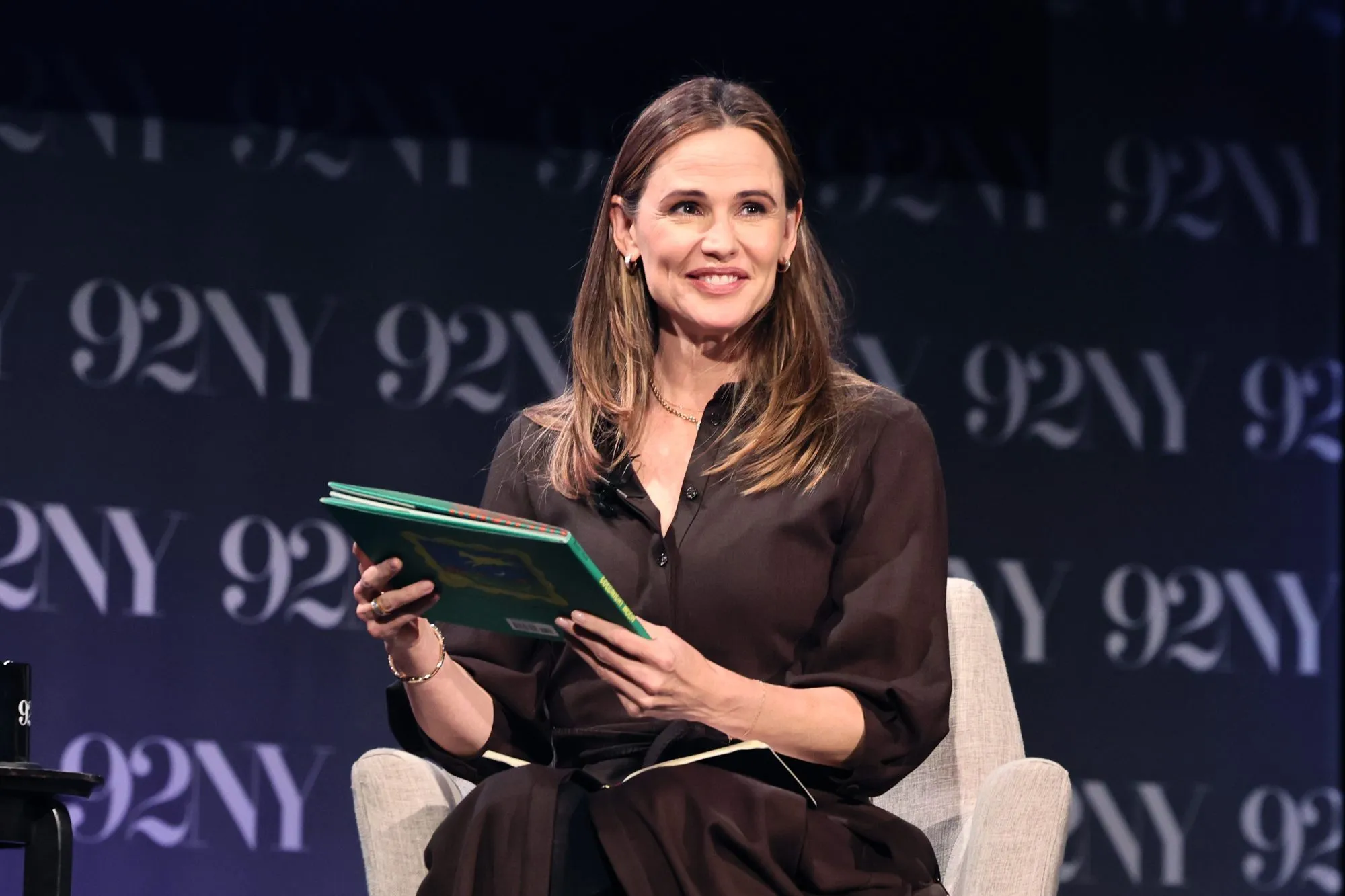 NEW YORK, NEW YORK - DECEMBER 05: Jennifer Garner attends Mac Barnett And Jennifer Garner Consider The Picture Book at 92NY on December 05, 2025 in New York City. (Photo by Theo Wargo/Getty Images)