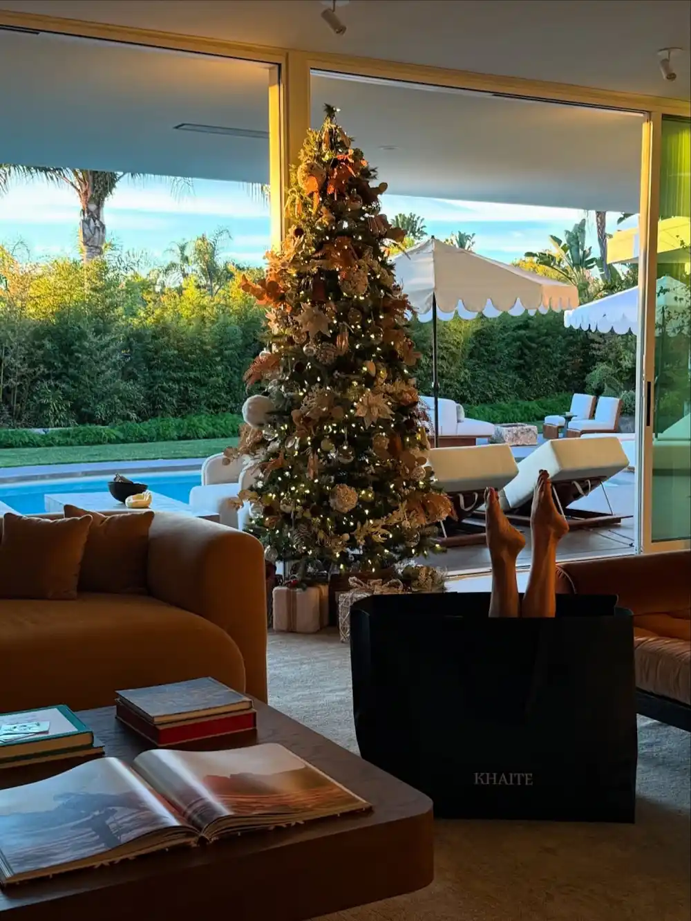 Julianne Hough Is Rockin' Around Her Christmas Tree in Nothing But Lingerie