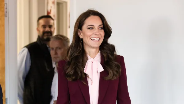 BOSTON, MASSACHUSETTS - DECEMBER 01: (NO UK Sales For 28 Days Post Create Date) Catherine, Princess of Wales during a visit to Roca, a non-profit organisation focusing on high-risk young people between the ages of 16-24 years old at the centre of urban violence on December 01, 2022 in Boston, Massachusetts. The Prince and Princess of Wales are visiting the coastal city of Boston to attend the second annual Earthshot Prize Awards Ceremony, an event which celebrates those whose work is helping to repair the planet. During their trip, which will last for three days, the royal couple will learn about the environmental challenges Boston faces as well as meeting those who are combating the effects of climate change in the area. (Photo by Samir Hussein - Pool/WireImage)