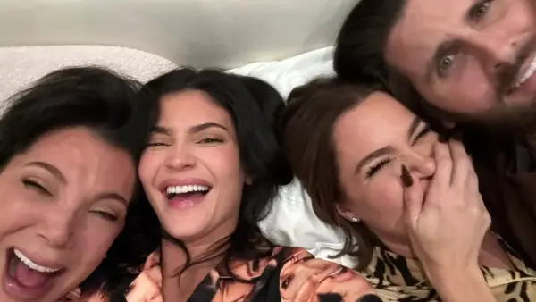Kylie Jenner Wears PJs with Kris Jenner’s Face During ‘Family Sleepover’