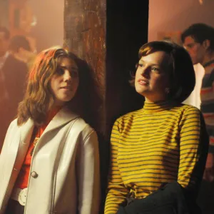 Zosia Mamet and Elisabeth Moss in Mad Men season 4