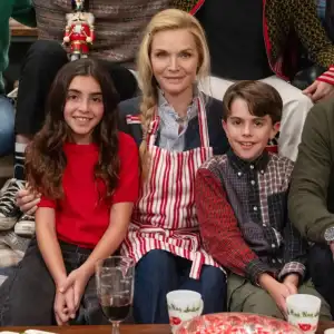 Felicity Jones, Dominic Sessa, Chloe Grace Moretz, Devery Jacobs, bottom, from left: Jason Schwartzman, Rafaella Karnaby, Michelle Pfeiffer, Drake Shehan and Denis Leary in Oh. What. Fun