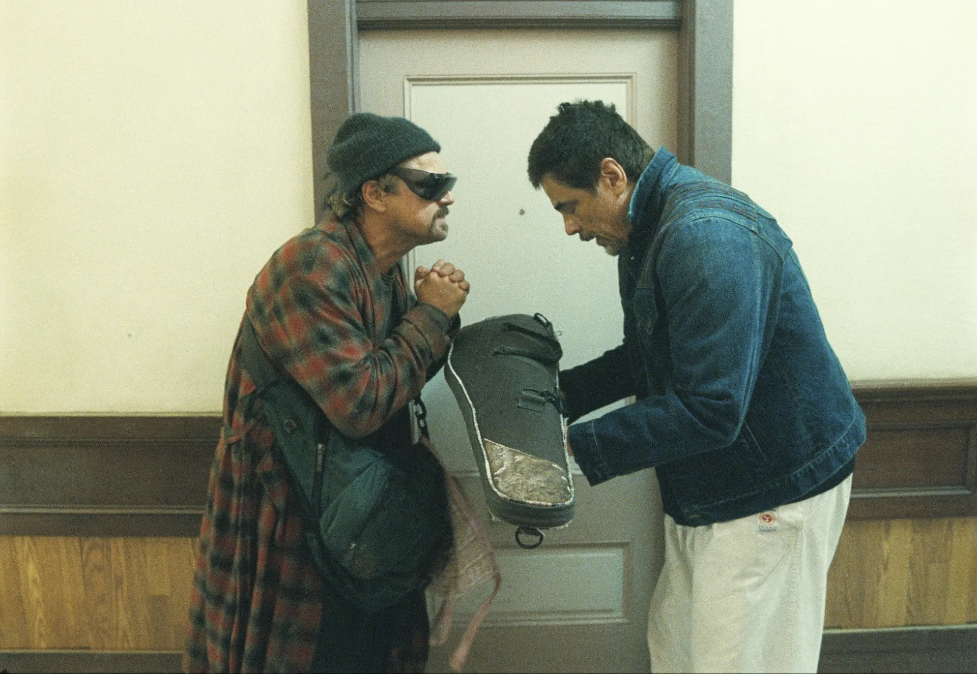 Leonardo DiCaprio and Benicio Del Toro in One Battle After Another