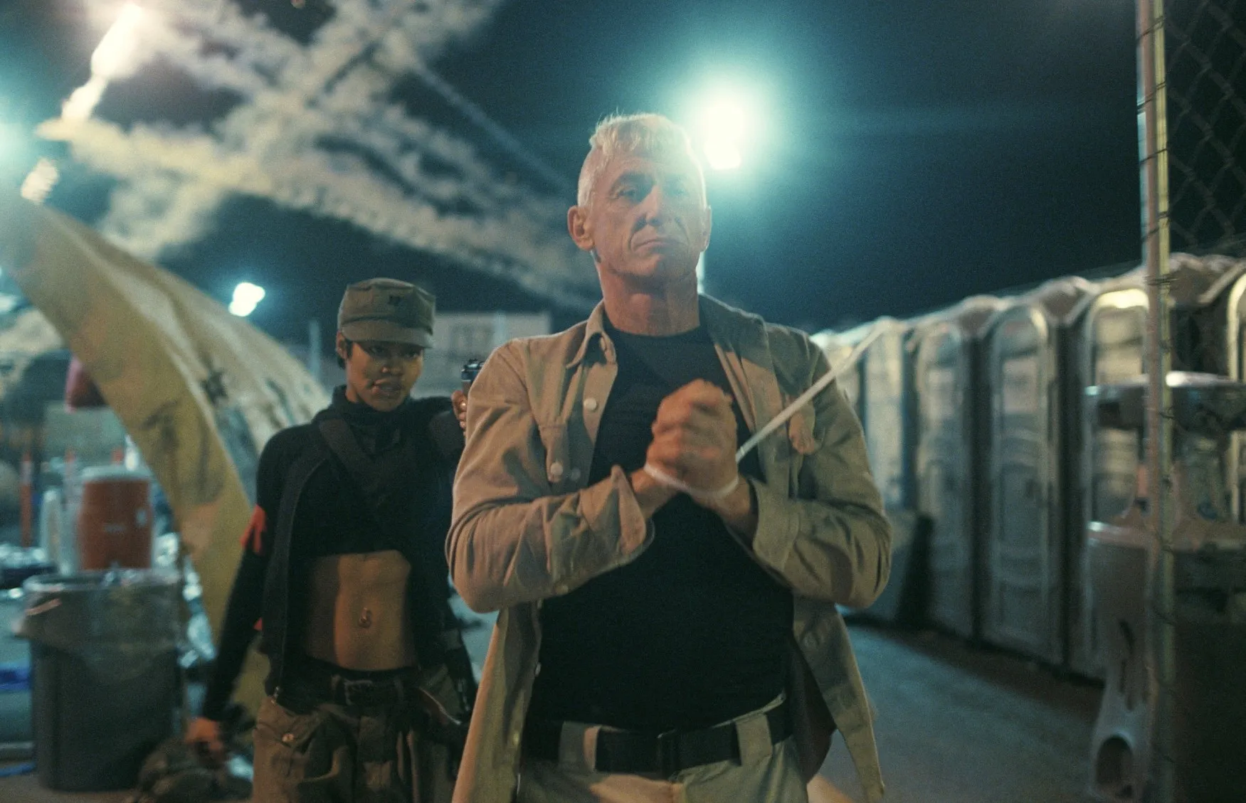 Teyana Taylor and Sean Penn in One Battle After Another