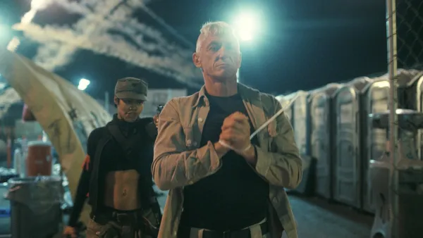 Teyana Taylor and Sean Penn in One Battle After Another