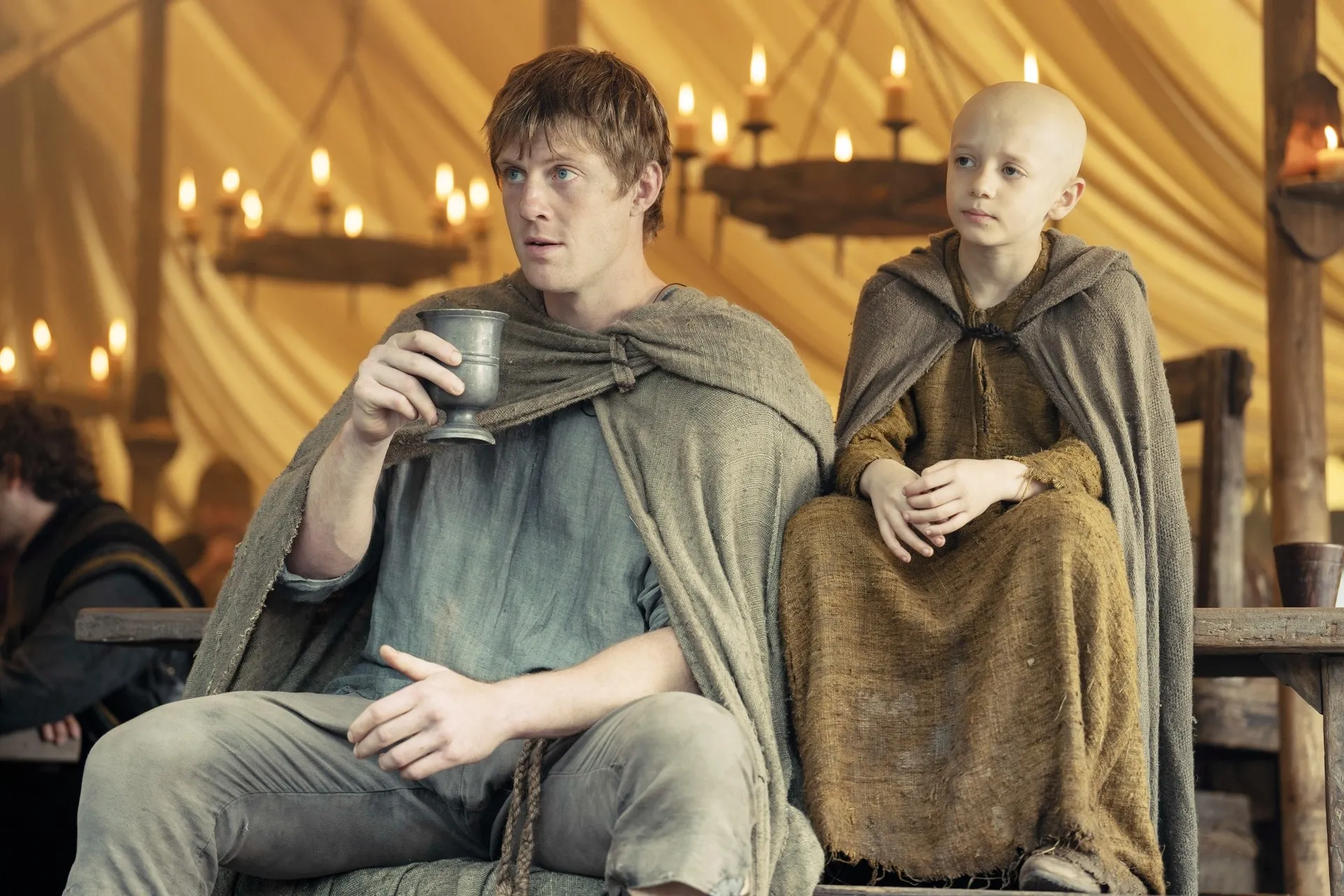 Peter Claffey and Dexter Sol Ansell in A Knight of the Seven Kingdoms