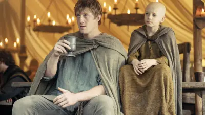 Peter Claffey and Dexter Sol Ansell in A Knight of the Seven Kingdoms