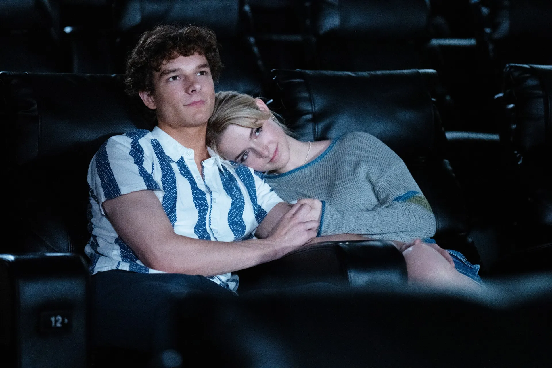 Mason Thames and Mckenna Grace in Regretting You