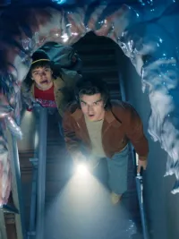 Gaten Matarazzo and Joe Keery in Stranger Things season 5