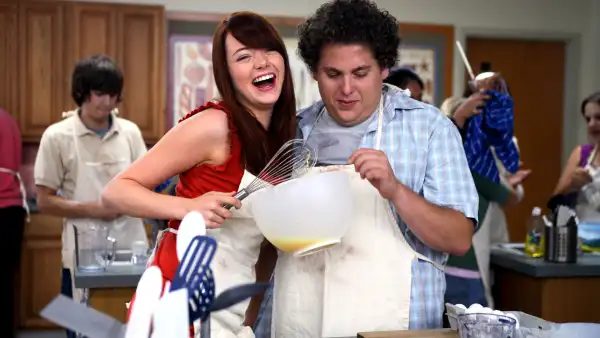 Emma Stone and Jonah Hill in Superbad
