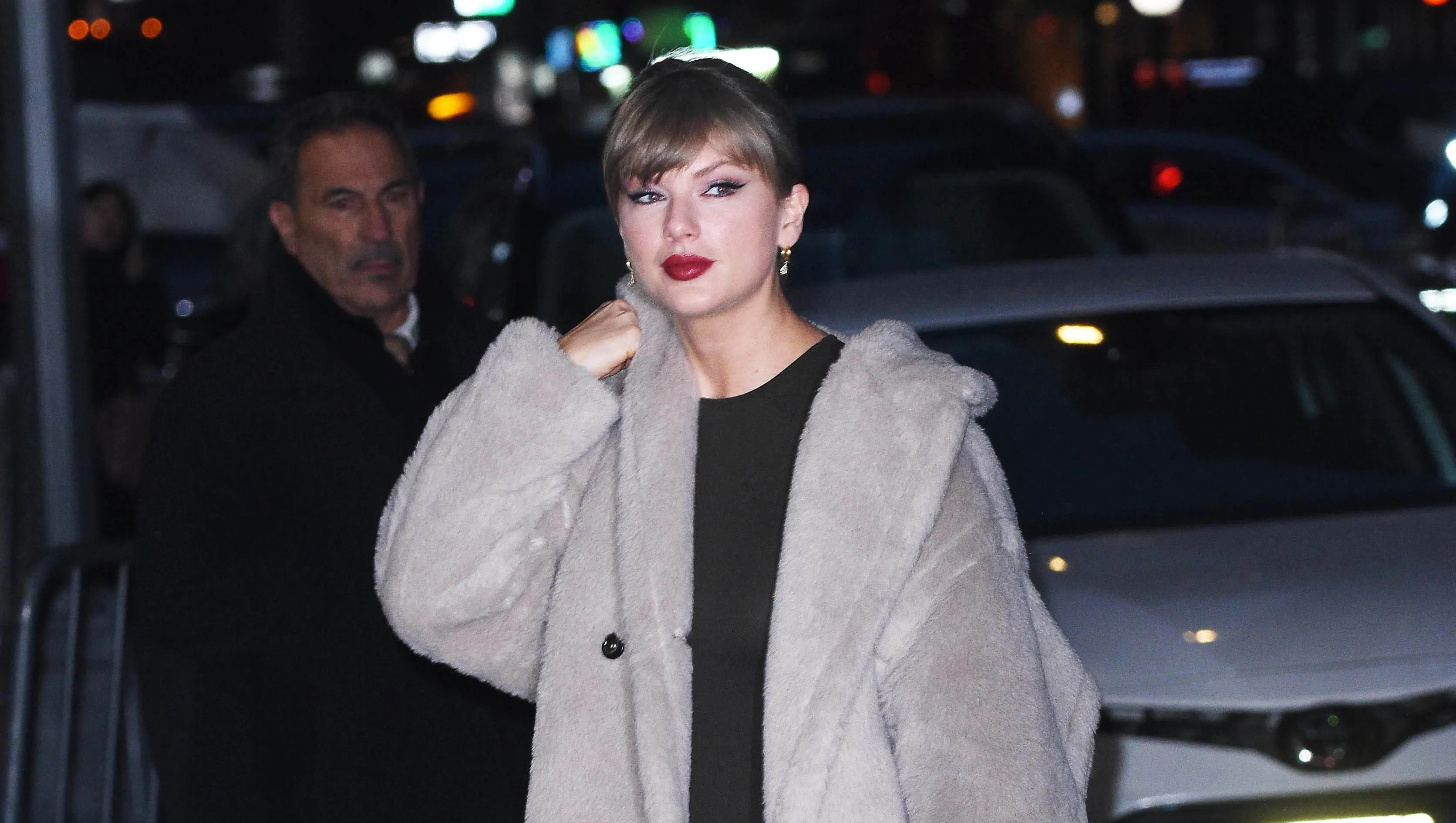 NEW YORK, NY - DECEMBER 10: Taylor Swift is seen on December 10, 2025 in New York City. (Photo by Patricia Schlein/Star Max/GC Images)