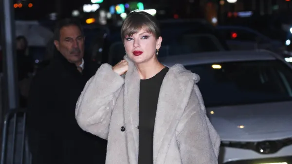 NEW YORK, NY - DECEMBER 10: Taylor Swift is seen on December 10, 2025 in New York City. (Photo by Patricia Schlein/Star Max/GC Images)