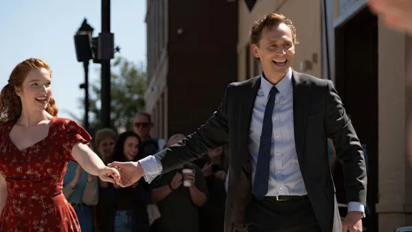 Annalise Basso and Tom Hiddleston in The Life of Chuck