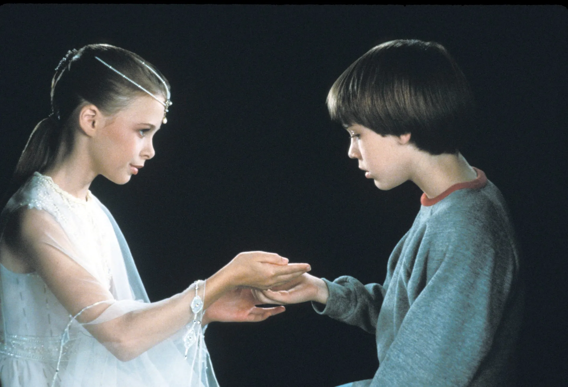 Tami Stronach and Barret Oliver in The NeverEnding Story