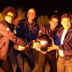 Richard Ayoade, Vince Vaughn, Ben Stiller, Jonah Hill in The Watch