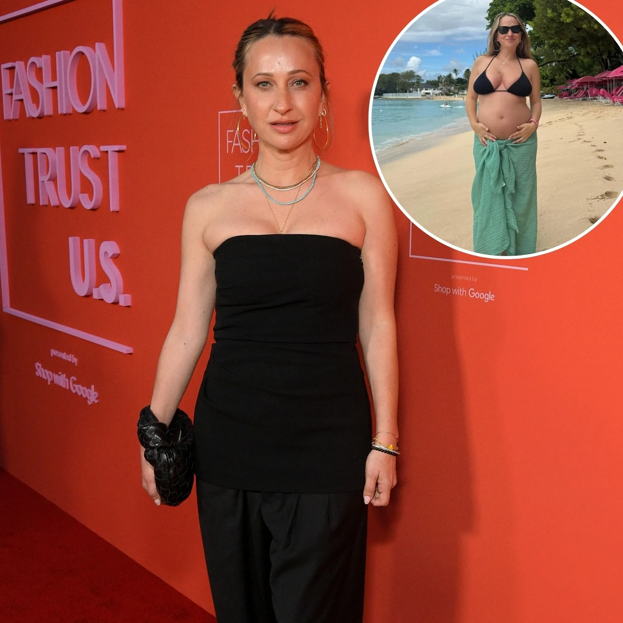 Tobey Maguire's Ex Jennifer Meyer Cradles Baby Bump in Bikini Photos