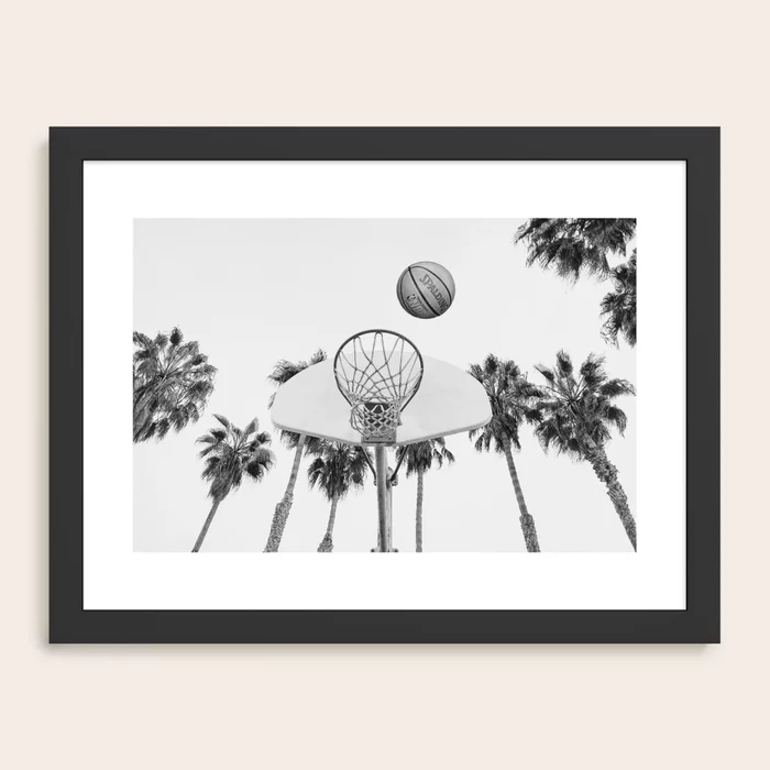 coastal basketball art print