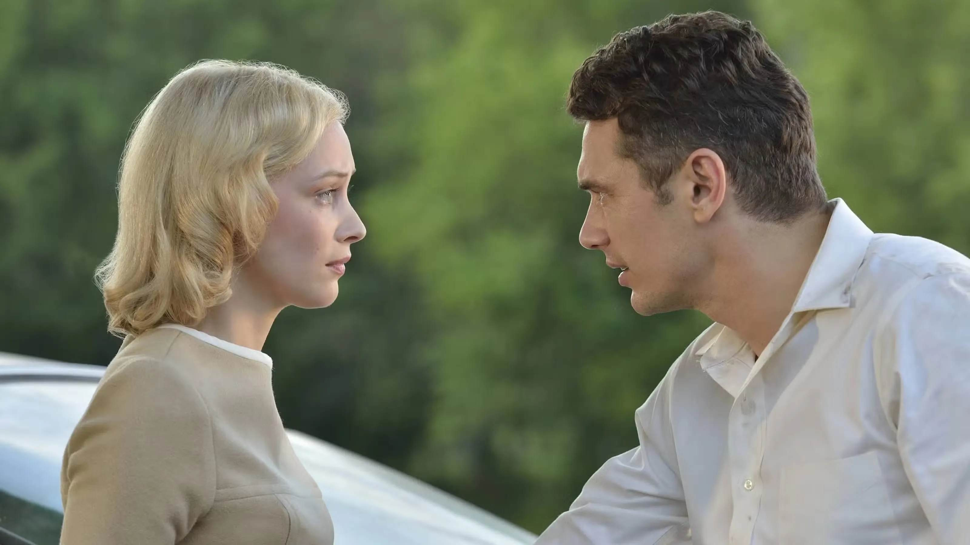 Sarah Gadon and James Franco in "11.22.63"