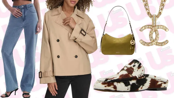 Jeans, Coat, Shoes, Bag and Necklace from Amazon