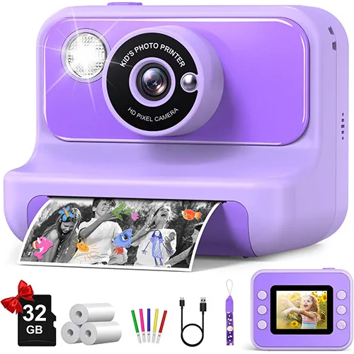 Gofunly Kids Camera Instant Print