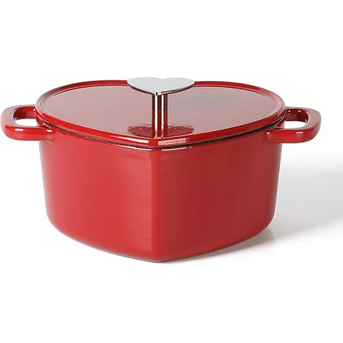 Martha Stewart Heart-Shaped Enamel Cast Iron Dutch Oven